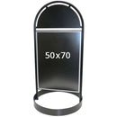 Gotik Circle Gadeskilt med logoplade
