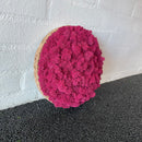 Fuchsia mos cirkel 25 cm. 2. sortering
