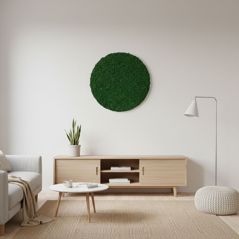 OEKOBOARD Premium - Mørk mos cirkel