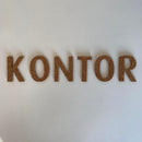 Kontor bogstaver - Selvklæbende kork