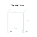 Akryl- / Plexiglas-afskærmning - bordmodel - Akryl- / Plexiglas-afskærmning - bordmodel - laseborg.com