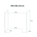Akryl- / Plexiglas-afskærmning - bordmodel - Akryl- / Plexiglas-afskærmning - bordmodel - laseborg.com