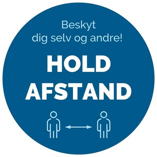 Hold afstand cirkel - gulvfolie