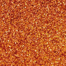 Kobberfarvet overflade med glitrende tekstur og skinnende, reflekterende effekt.