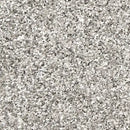 Sølvfarvet glitteroverflade med små funklende partikler, der giver en skinnende effekt.