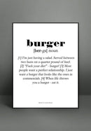 Burger 30x40 - Burger 30x40 - Men's Lounge