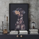 Flower Portraits Doberman A3