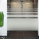 Sandblæst design til bruseniche T2  - 120 cm. - Signcom