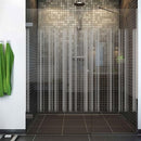 Sandblæst design til bruseniche T6  - 120 cm. - Signcom