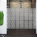 Sandblæst design til bruseniche T3  - 120 cm. - Signcom