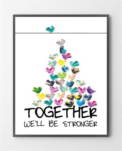 Plakat - Together - 50x70 cm.