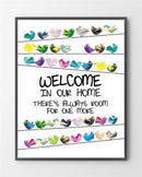 Plakat design med Welcome er lavet i Limited Edition a 300 stk. -  På dette foto er plakaten endnu ikke blevet præget.